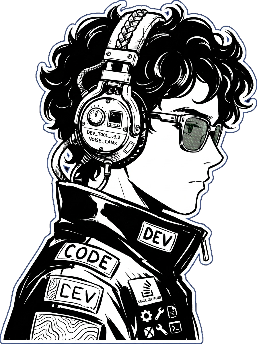 Manga Software Engineer Illustration
